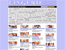 Tablet Screenshot of lingerieflash.com